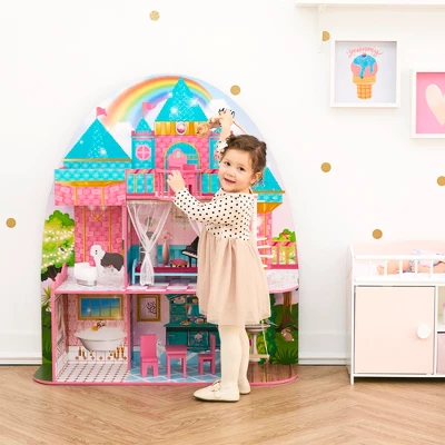 Olivia's Little World By Teamson Kids Furnished Castle Dollhouse For 12" Dolls 1 Olivia's Little World By Teamson Kids Furnished Castle Dollhouse For 12" Dolls