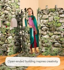 HearthSong 16-Panel Mossy Fortress Indoor Fantasy Forts Kit With 22" Sq. Mossy Print Cardboard Panels -FUNKO Shop GUEST 472c0b60 bf72 41d8 af94 cc068ee2ab60