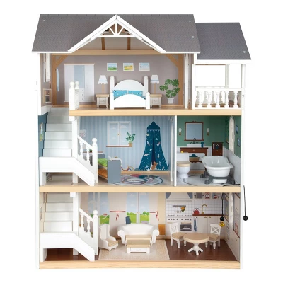Small Foot Iconic Complete Doll House Playset With Furniture 1 Small Foot Iconic Complete Doll House Playset With Furniture