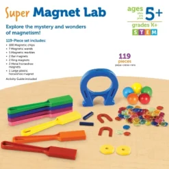 Learning Resources Super Magnet Lab Kit, 119-Piece Kit, Ages 5+ -FUNKO Shop GUEST 4b7a7684 d755 4fea 8c08 777c4a1d3c0b