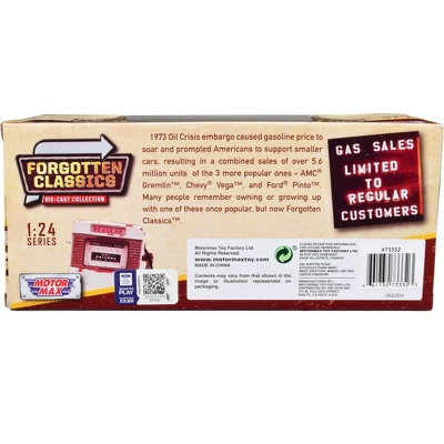 1974 Ford Maverick Grabber White With Orange Stripes "Forgotten Classics" Series 1/24 Diecast Model Car By Motormax 1 1974 Ford Maverick Grabber White With Orange Stripes "Forgotten Classics" Series 1/24 Diecast Model Car By Motormax