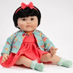 Paradise Galleries Reborn Baby Doll Kayo Hana 20 Inch Toddler - Black Hair/Brown Eyes