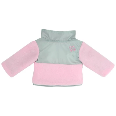 Sophia’s Fleece & Nylon Jacket For 18” Dolls, Light Pink/Silver 1 Sophia’s Fleece & Nylon Jacket For 18” Dolls, Light Pink/Silver