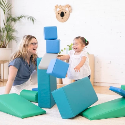 ECR4Kids SoftZone Building Foam Blocks, Large Unit-Style Soft Builder Blocks, 16-Piece 4 ECR4Kids SoftZone Building Foam Blocks, Large Unit-Style Soft Builder Blocks, 16-Piece - Image 4