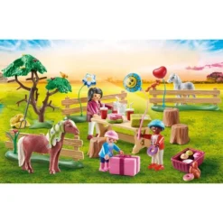 Playmobil Pony Farm Birthday Party