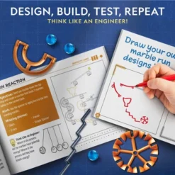 NATIONAL GEOGRAPHIC Magnetic Marble Run - 50-Piece STEM Building Set For Kids & Adults, With Magnetic Track, Trick Pieces, & Marbles -FUNKO Shop GUEST 5323ac6b 385b 4938 a512 6c1ba3422273