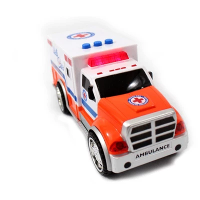 Insten 2 Piece Emergency Vehicle Toy Playset For Kids, Fire Truck, Police Car, Ambulance, 7in 2 Insten 2 Piece Emergency Vehicle Toy Playset For Kids, Fire Truck, Police Car, Ambulance, 7in - Image 2
