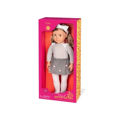 Our Generation Bina With Pom Pom Skirt 18" Fashion Doll 3 Our Generation Bina With Pom Pom Skirt 18" Fashion Doll - Image 3