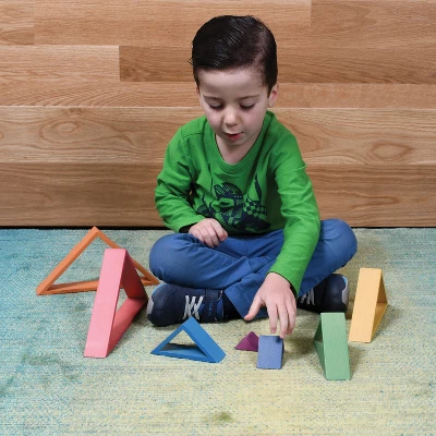 TickiT Wooden Rainbow Architect Triangles, Set Of 7 7 TickiT Wooden Rainbow Architect Triangles, Set Of 7 - Image 7