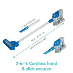 Kidoozie Tidy Vaccuum Duo, 2-in-1 Stick And Handheld Toy Vacuum Cleaner For Pretend Play; Children Ages 3+ -FUNKO Shop GUEST 55c984b3 747e 479b 877b 20d800a0a127