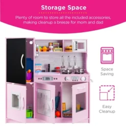Best Choice Products Pretend Play Kitchen Wooden Toy Set For Kids W/ Telephone, Utensils, Oven, Microwave 17 Best Choice Products Pretend Play Kitchen Wooden Toy Set For Kids W/ Telephone, Utensils, Oven, Microwave -FUNKO Shop GUEST 567959c7 7a8a 40d8 ab80 438a00c10920