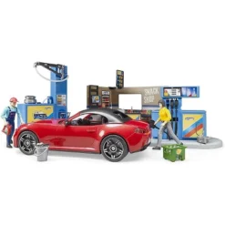 Bruder Bworld Gas Service Station With Shop, Car Wash And Roadster Car -FUNKO Shop GUEST 56c3f444 f47b 425e aaca bed3bf438a85