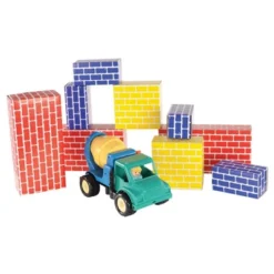 Edushape Ltd Cardboard Brick Block Large Building Set - 44 Pieces