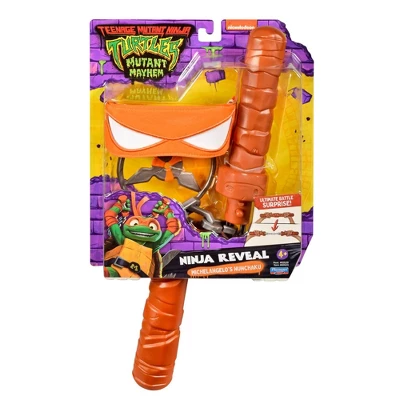 Teenage Mutant Ninja Turtles: Mutant Mayhem Ninja Reveal Michelangelos' Nunchaku And Role Play Set 1 Teenage Mutant Ninja Turtles: Mutant Mayhem Ninja Reveal Michelangelos' Nunchaku And Role Play Set