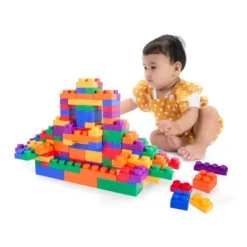 UNiPLAY UNiBOX Soft Building Blocks — Cognitive Development, Toy Learning Stackable Blocks For Ages 3 Months And Up