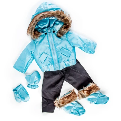 The Queen's Treasures 18 Inch Doll Complete 6 Pc Blue Ski Wear Clothes 7 The Queen's Treasures 18 Inch Doll Complete 6 Pc Blue Ski Wear Clothes - Image 7
