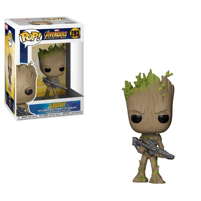 FUNKO POP! Marvel - Avengers Infinity War - Teen Groot W/Blaster 1 FUNKO POP! Marvel - Avengers Infinity War - Teen Groot W/Blaster