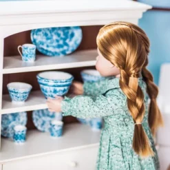 The Queen's Treasures 18 Inch Doll Wooden Farmhouse Cupboard Dish Hutch -FUNKO Shop GUEST 5df570ab 1f2b 44bd beb7 a5d9a1621d3e
