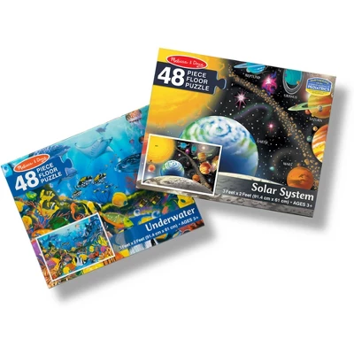 Melissa & Doug Melissa And Doug Solar System And Underwater Jumbo Floor Puzzle Puzzle Set - 2pk 1 Melissa & Doug Melissa And Doug Solar System And Underwater Jumbo Floor Puzzle Puzzle Set - 2pk