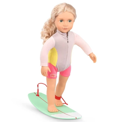 Our Generation Coral With Storybook & Accessories 18" Posable Surfer Doll 3 Our Generation Coral With Storybook & Accessories 18" Posable Surfer Doll - Image 3