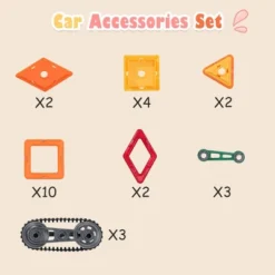 Costway 51 Pcs Magnetic Tiles Building Blocks Set Kids -FUNKO Shop GUEST 63fe4957 1407 46ca 93b6 50e7b17283ab