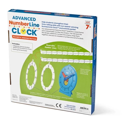 Learning Resources Hand2mind Advanced Magnetic NumberLine Clock (Set Of 1) 2 Learning Resources Hand2mind Advanced Magnetic NumberLine Clock (Set Of 1) - Image 2