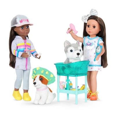 Glitter Girls Pet Grooming & 6" Dog Plush Husky Accessory Playset For 14" Dolls 2 Glitter Girls Pet Grooming & 6" Dog Plush Husky Accessory Playset For 14" Dolls - Image 2