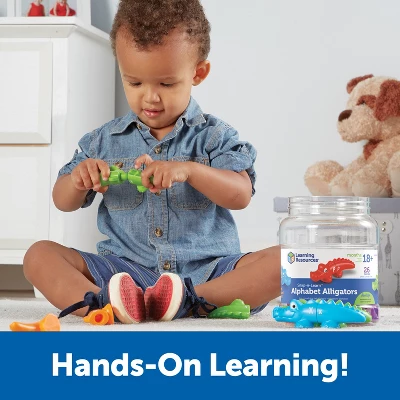 Learning Resources Snap N Learn Alphabet Alligators, 26 Double-Sided Pieces, Ages 18 Mos+ 2 Learning Resources Snap N Learn Alphabet Alligators, 26 Double-Sided Pieces, Ages 18 Mos+ - Image 2