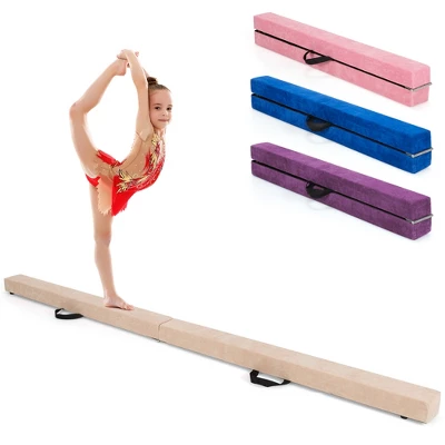 Costway 7FT Folding Gymnastic Beam Portable Floor Balance Beam W/Handles For Gymnasts 10 Costway 7FT Folding Gymnastic Beam Portable Floor Balance Beam W/Handles For Gymnasts - Image 10