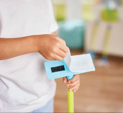 Kidoozie Just Imagine Cleaning Essentials Playset, Pretend Play Broom, Mop, Duster, Dust Pan, Bucket, Ages 2+ 5 Kidoozie Just Imagine Cleaning Essentials Playset, Pretend Play Broom, Mop, Duster, Dust Pan, Bucket, Ages 2+ - Image 5