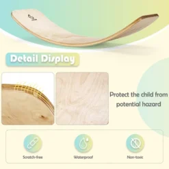 Costway Wooden Wobble Balance Board Kids Adult 35'' Rocker Board Toy Support 660LBS 15 Costway Wooden Wobble Balance Board Kids Adult 35'' Rocker Board Toy Support 660LBS -FUNKO Shop GUEST 6b096382 98dd 4026 9a52 992e1e2b6b07