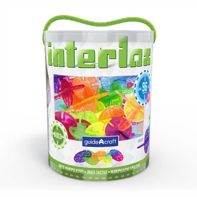 Guidecraft Interlox Discs Building Set, 96 Pieces 2 Guidecraft Interlox Discs Building Set, 96 Pieces - Image 2