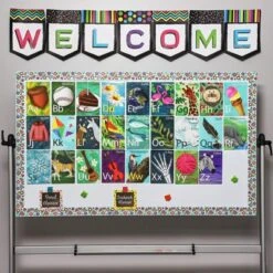 26-Count Alphabet Flash Cards For Toddlers Learn Capital Letters, Lowercase & Sight Words Educational Toys For Bulletin Board & Classroom, 6" X 8"