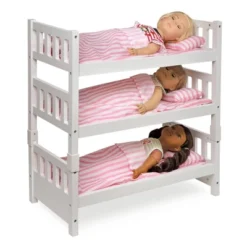 Badger Basket 1-2-3 Convertible Doll Bunk Bed With Bedding - Pink/Stripe -FUNKO Shop GUEST 6f6e7d72 9a9b 487f 9c81 f341dceefaa5