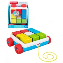 Fisher Price - Pull-Along Colorful Activity Blocks, Toy Block Wagon For Babies -FUNKO Shop GUEST 6feb11ab 460d 49f2 a8ed 468f0a03fa22