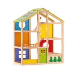 Hape Wooden All Season/4 Season 6 Tier Unfurnished Dollhouse Kids Play House For Children Ages 3 Years And Up, Multicolored -FUNKO Shop GUEST 7103d504 7733 48c0 852a 82d1093b2485