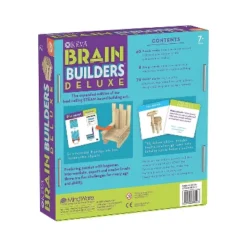 MindWare Keva Brain Builders Deluxe Wooden Plank Set - Building Blocks -123 Pieces