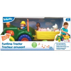 Kidoozie Funtime Tractor, Motorized Farm Playset With Animal Sounds, Ages 12 Months And Up