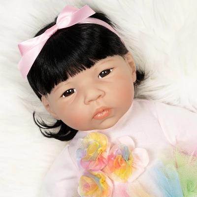 Paradise Galleries Rainbow Ballerina Doll, 19.5 Inch Reborn Toddler Inch Made In GentleTouch Vinyl, 5-Piece Reborn Doll Gift Set 2 Paradise Galleries Rainbow Ballerina Doll, 19.5 Inch Reborn Toddler Inch Made In GentleTouch Vinyl, 5-Piece Reborn Doll Gift Set - Image 2