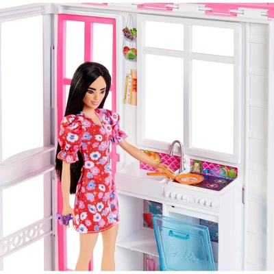 Barbie Dollhouse Playset - 2 Levels & 4 Play Areas 2 Barbie Dollhouse Playset - 2 Levels & 4 Play Areas - Image 2