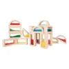 Guidecraft Sensory Rainbow Blocks - 18 Piece Set
