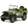 1942 Willys MB Jeep #20362162-S Green "U.S. Army World War II - Rough Rider" "Battalion 64" 1/64 Diecast Model Car By Greenlight