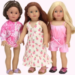 Sophia’s Pineapple Print Maxi Dress For 18" Dolls, Ivory -FUNKO Shop GUEST 7b8861ea 887e 424e b194 7a20d3fc4001