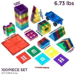 Skymags Magnetic Blocks Building Tiles For Kids 100 Pcs Set Toys Educational Inspirational Creative Open-Ended Play STEM Toys Building Toys Great Gift -FUNKO Shop GUEST 81ebd697 fe39 410e b79d 1717228896c5