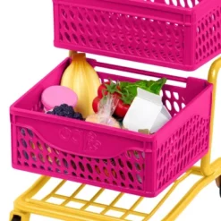 Our Generation Grocery Day Shopping Cart Pink & Yellow Accessory Set For 18" Dolls -FUNKO Shop GUEST 82bccf8e 5aad 4a48 bfc3 e2ce576016de