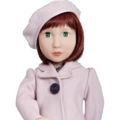 A Girl For All Time 1940s Pink Coat And Beret For 16 Inch British Dolls