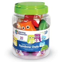Learning Resources Snap-n-Learn Rainbow Color, Shape, Letter Owls -FUNKO Shop GUEST 830af62b 74a8 46e4 bb18 89df01649bd8