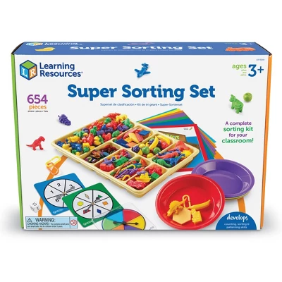 Learning Resources Super Sorting Set With Cards - 654 Pieces, Ages 3+ 4 Learning Resources Super Sorting Set With Cards - 654 Pieces, Ages 3+ - Image 4