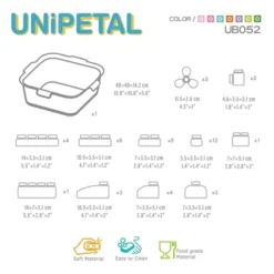 UNiPLAY Soft Building Blocks With Toy Storage Box — Learning Blocks, Baby Teething And Sensory Toy Creative Set For Ages 1 Year Old And Up, 42pc Set