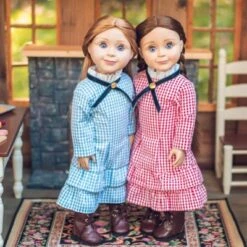 The Queen's Treasures 18 Inch Doll Clothes Mary Ingalls Blue Check Dress -FUNKO Shop GUEST 87072f4b 766a 4720 9e2a e1fd9608d3c2